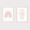 'Be Kind Be Smart' Set of 2 Nursery Prints UNFRAMED