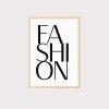 'Fashion' Wall Art UNFRAMED