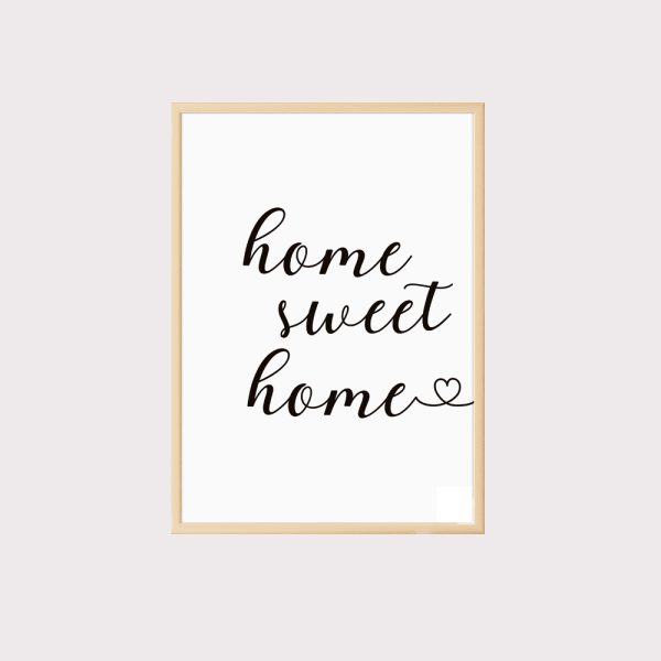 'Home Sweet Home' Wall Art UNFRAMED