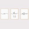 'In This Office We Are Team' Set of 3 Prints UNFRAMED