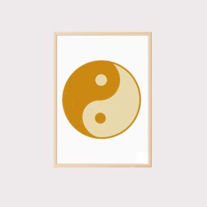 'Ying Yang' Wall Art UNFRAMED