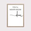 'You'll Never Know Dear How Much I Love You' Set of 2 Art Print UNFRAMED